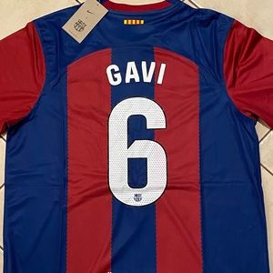 Barcelona Gavi # 6 Jersey , Unisex